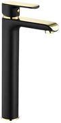 Rubinetto da lavabo Rea Bloom Black Gold high
