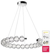 Lampadario Contemporaneo Amulet 26W Metallo E Vetro Cromo