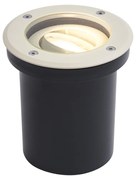 Faretto da terra moderno beige GU10 50mm regolabile IP65 - Delux