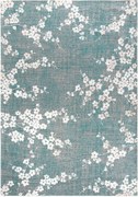 Tappeto jacquard lavabile da interno-esterno Sakura