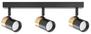 Zuma Line 2204BD-3-BK - Faretto FORI 3xGU10/50W/230V nero/oro