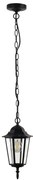 Lampadario da esterno a sospensione con catena ARRAIA 1xE27/15W/230V IP44 nero