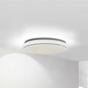 Plafoniera LED Lindby Glamo, Ø 39 cm, cromo, bianco, IP44