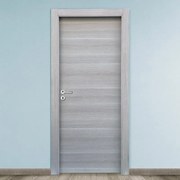 Porta battente Corn rovere grigio L 60 x H 210 cm reversibile