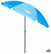 Ombrellone Aktive UV50 Ø 180 cm Azzurro Poliestere Alluminio 180 x 187,5 x 180 cm (12 Unità)