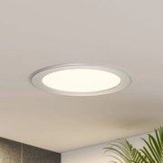 Prios Lampada a incasso a LED Cadance, argento, 22 cm, 3 unità, dimmerabile