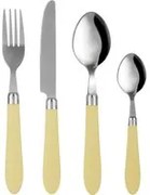 Set 24 posate Smooth in acciaio inox con manico verde chiaro