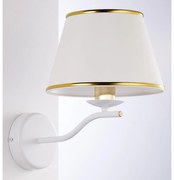 Jupiter 2086 - Lampada da parete SAMBA 1xE27/15W/230V bianco/oro