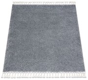 Tappeto BERBER quadrato 9000 grigio Frange berbero marocchino shaggy