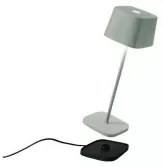 Zafferano Ofelia lampada portatile led finitura salvia