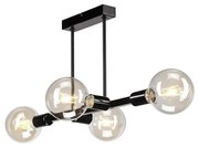 Lampadario su palo ASTRID 4xE27/60W/230V nero