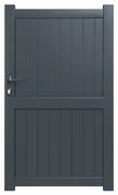 Cancelletto GARDENGATE Matisse Grigio in alluminio H 179.6 x L 100 cm