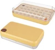 Formaghiaccio 30 cubetti con coperchio giallo