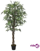 Albero di Ficus Artificiale 378 Foglie 80 cm Verde vidaXL