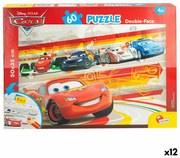 Puzzle per Bambini Cars Double-face 60 Pezzi 50 x 35 cm (12 Unità)