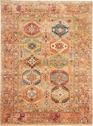 Samarkand Tappeto 150x200 Giallo (Pakistan) Annodato A Mano
