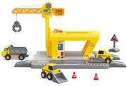 Set ferroviario con gru - 14 pezzi