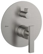 Rubinetto per doccia getto laminare cristallino ad incasso monocomando Los Angeles cromo satinato HUBER