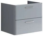 Mobile da bagno sotto lavabo Best laccato lucido grigio chiaro L 59.5 x H 50 x P 45.5 cm, lavabo non incluso