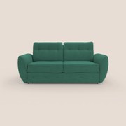 Zeus Divano letto scandinavo con schienale alto in tessuto impermeabile T02 verde