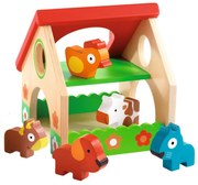 Minifattoria in legno con animali