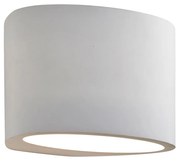 Applique Grande Moderna Malta Gesso Bianco 1 Luce G9