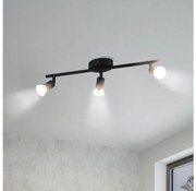 Eglo 32431 - Faretto LED BUZZ-LED 3xGU10/2,8W/230V 3000K nero