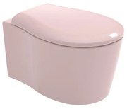 Vaso WC sospeso OLYMPIA CERAMICA soft rosa, sedile incluso P 55 x L 36 cm