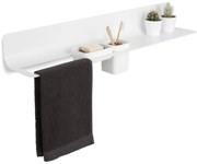 Mensola per bagno Curva L 80 cm bianco