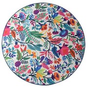 Tappeto da bagno Wild Garden Circle, ø 100 cm - Foutastic