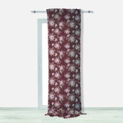 Tenda Floral bordeaux, fettuccia 140x290 cm