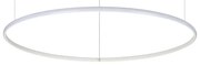 Sospensione Moderna Hulahoop Alluminio-Plastiche Bianco 1 Luce 41W 3000K D81Cm