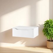 Cassetto bagno sospeso GIGLIO 80 cm in nobilitato Bianco Lucido
