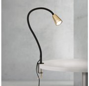 Orion - Lampada da tavolo flessibile con morsetto DOTTY 1xGU10/10W/230V ottone/nero