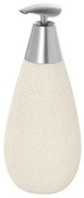 Dispenser Sapone Liquido in Ceramica Bianco gusto etnico Safari