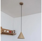 Lampadario a sospensione ETNA II 1x E27/15W/230V Ø 18,5 cm beige