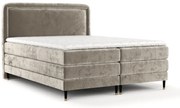 Letto boxspring marrone chiaro 140x200 cm Dove - Maison de Rêve