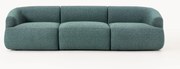 Divano componibile 3 posti in bouclé Sofia