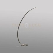 Iole pt - lampada da terra titanio a led 3000k 1500lm 30w dimmerabile