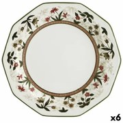 Piatto da pranzo Queen´s By Churchill Assam Floreale Ceramica servizio di piatti Ø 27 cm (6 Unità)