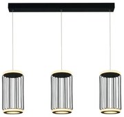 Circolo 3lt cage bar pendant - metallo nero e silicone bianco