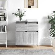 Credenza grigio sonoma 60x35x70 cm in legno multistrato