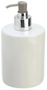 Dispenser sapone liquido in ceramica bianca linea Cily