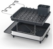 Vassoio di raccolta grigio a due livelli in acciaio inox Excel - Joseph Joseph