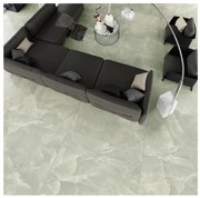 Piastrella da pavimento e rivestimento interno 120 x 120 cm Sp. 9 mm rettificato Venus Jade in gres porcellanato smaltato lucido verde traffico medio (pei 2/5) 2.88 mq