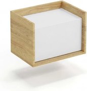 Comò Mobius 1D in legno naturale/alb - H36 cm