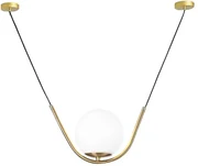 Lampada a sospensione Sfera di vetro APP689-1CP Oro