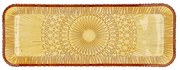 Piatto da portata in vetro arancione 14x38 cm Kusintha - Bitz