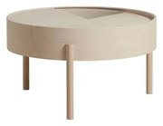 Woud - Arc Coffee Table Ø66 White Ash Woud