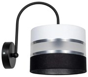 Applique CORAL 1xE27/60W/230V nero/bianco